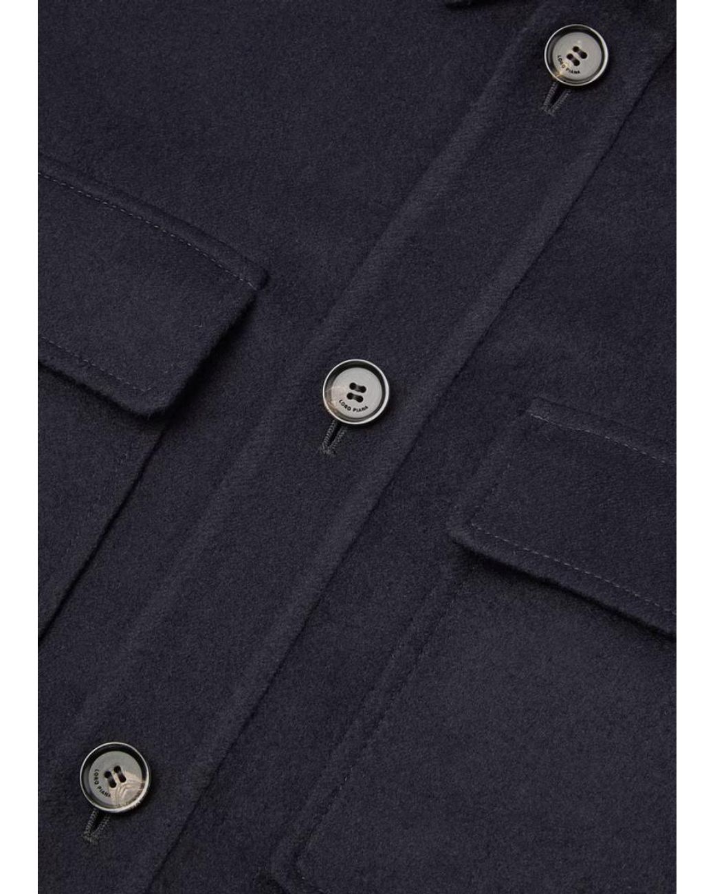 Loro Piana Blue Jim Overshirt for men