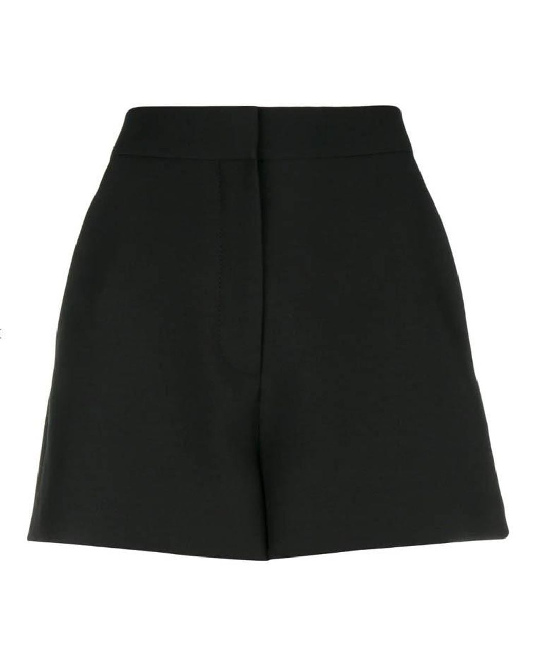 Valentino Black High-Waist Tailored Shorts