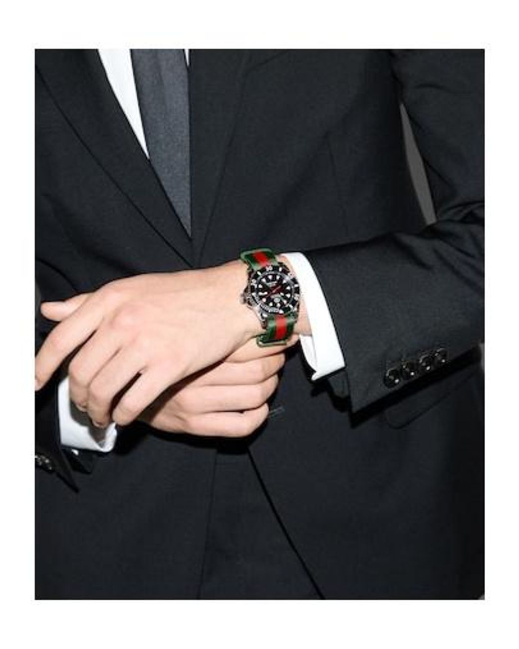 Gucci White Dive Watch, 40Mm for men