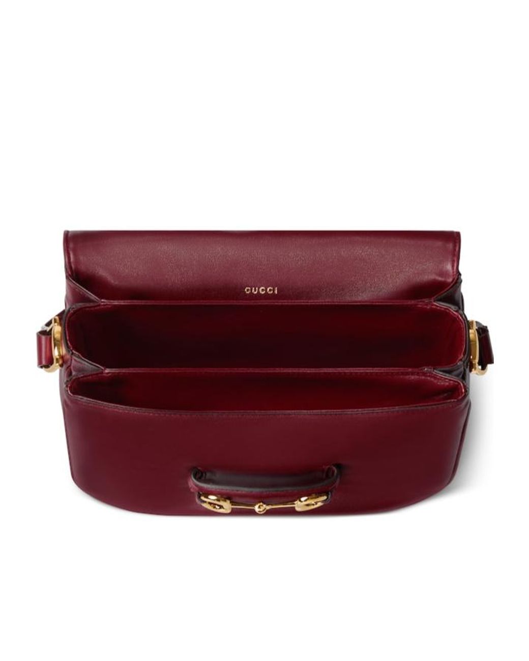 Gucci Red Horsebit 1955 Aura Small Shoulder Bag