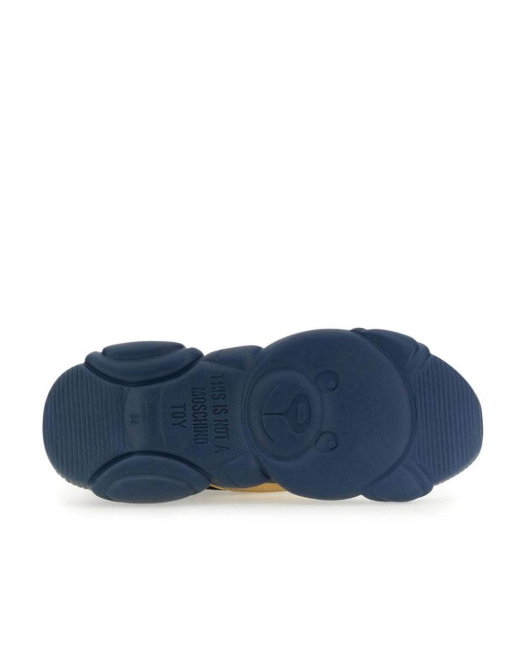 Moschino Blue Logo Low-Top Sneakers