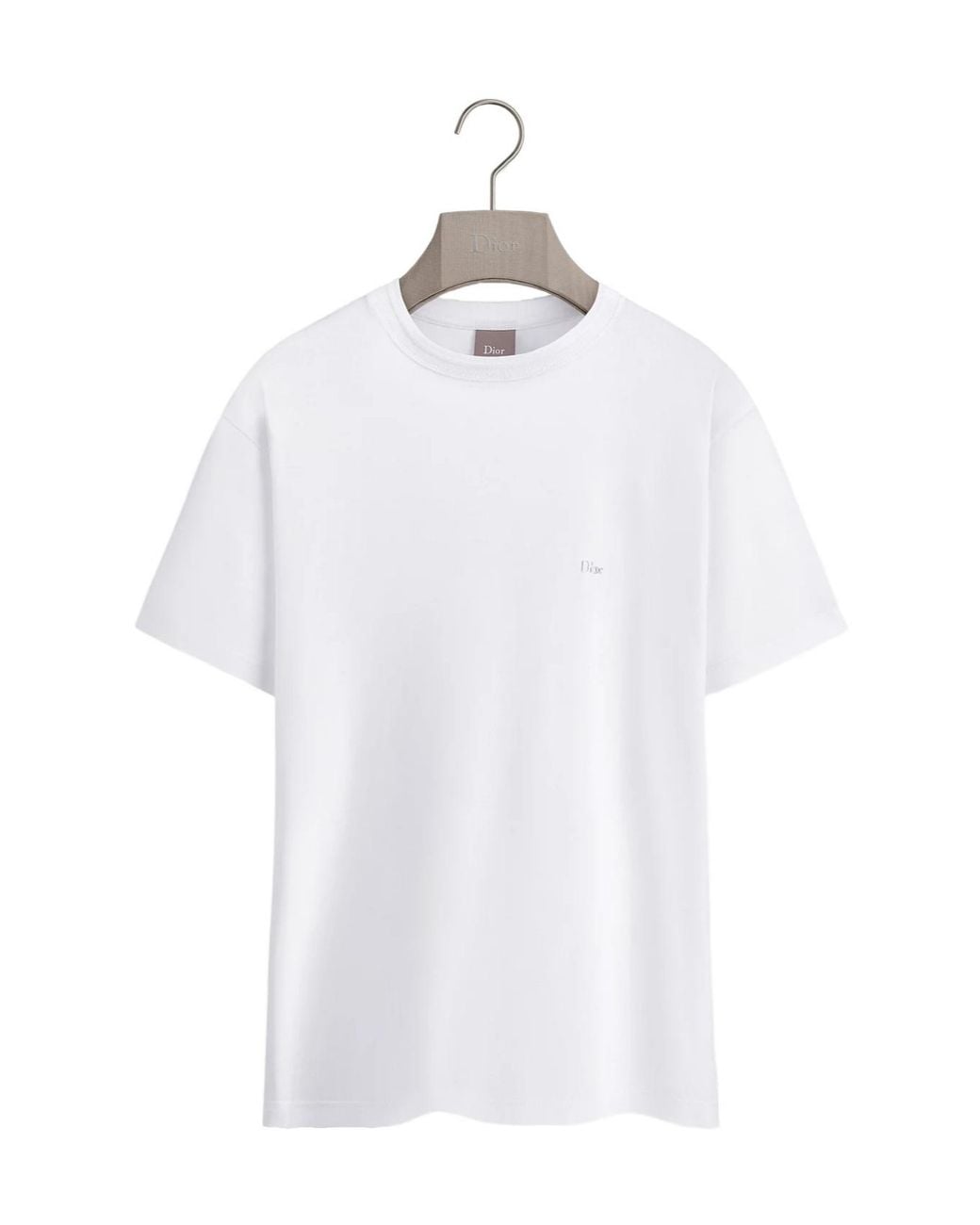 Dior White T-Shirt With Embroidery, Relaxed Fit for men