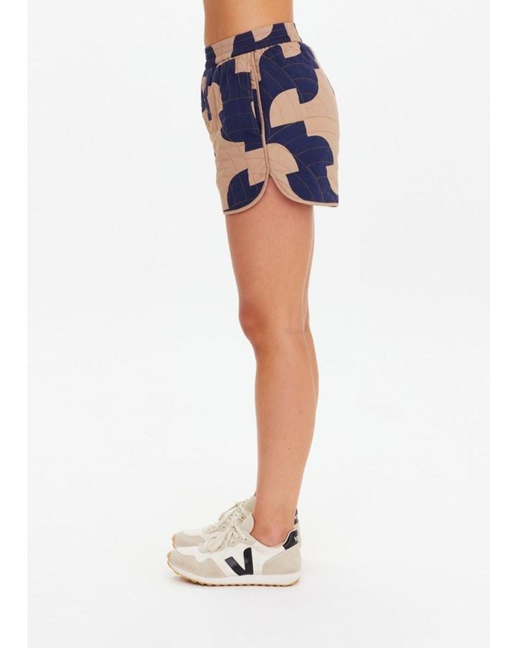 The Upside Blue Mirage Quilted Shorts