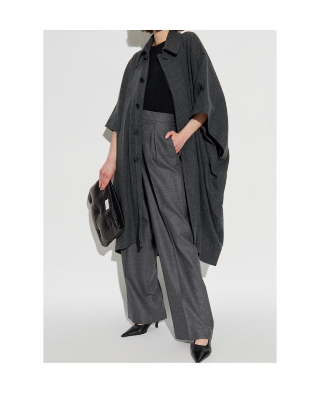 MM6 by Maison Margiela Black Single-Breasted Coats