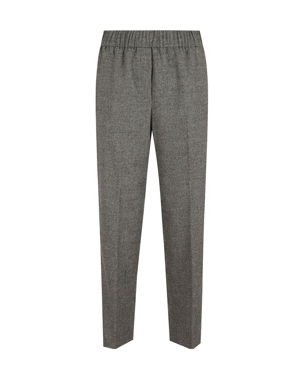 Peserico Gray Elasticated Waistband Pants