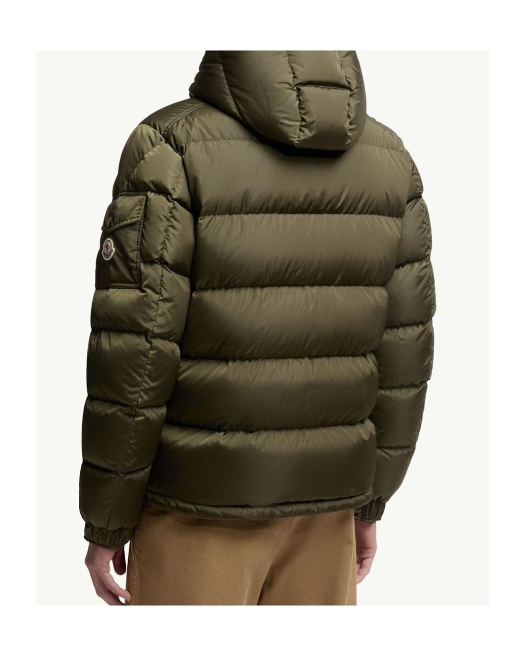 Moncler Green Maya Matte Short Down Jacket for men