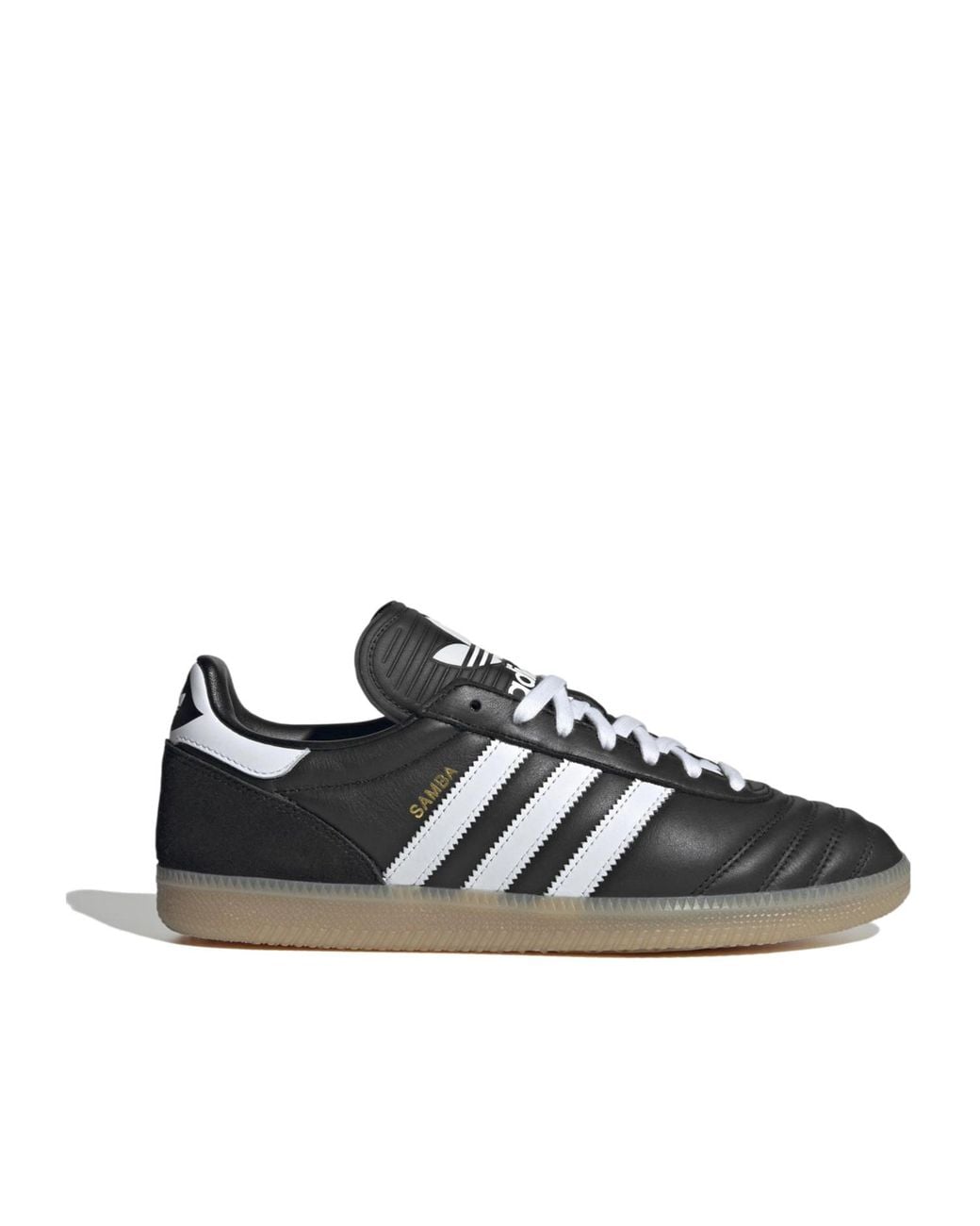 Adidas Originals Black Leather Sneakers for men