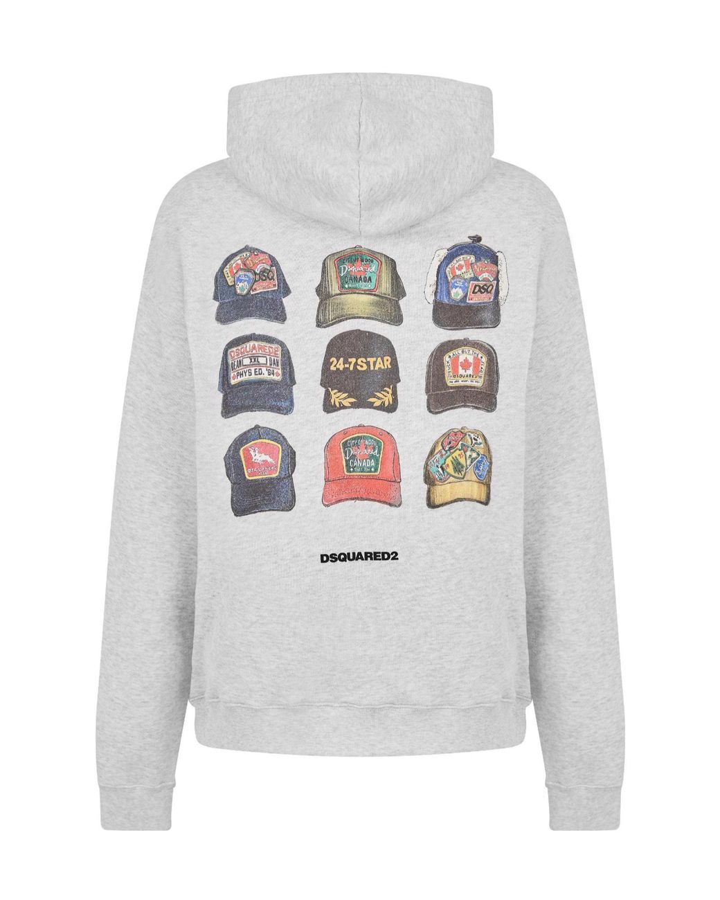 DSquared² Gray Classic Zip-Up Hoodie for men