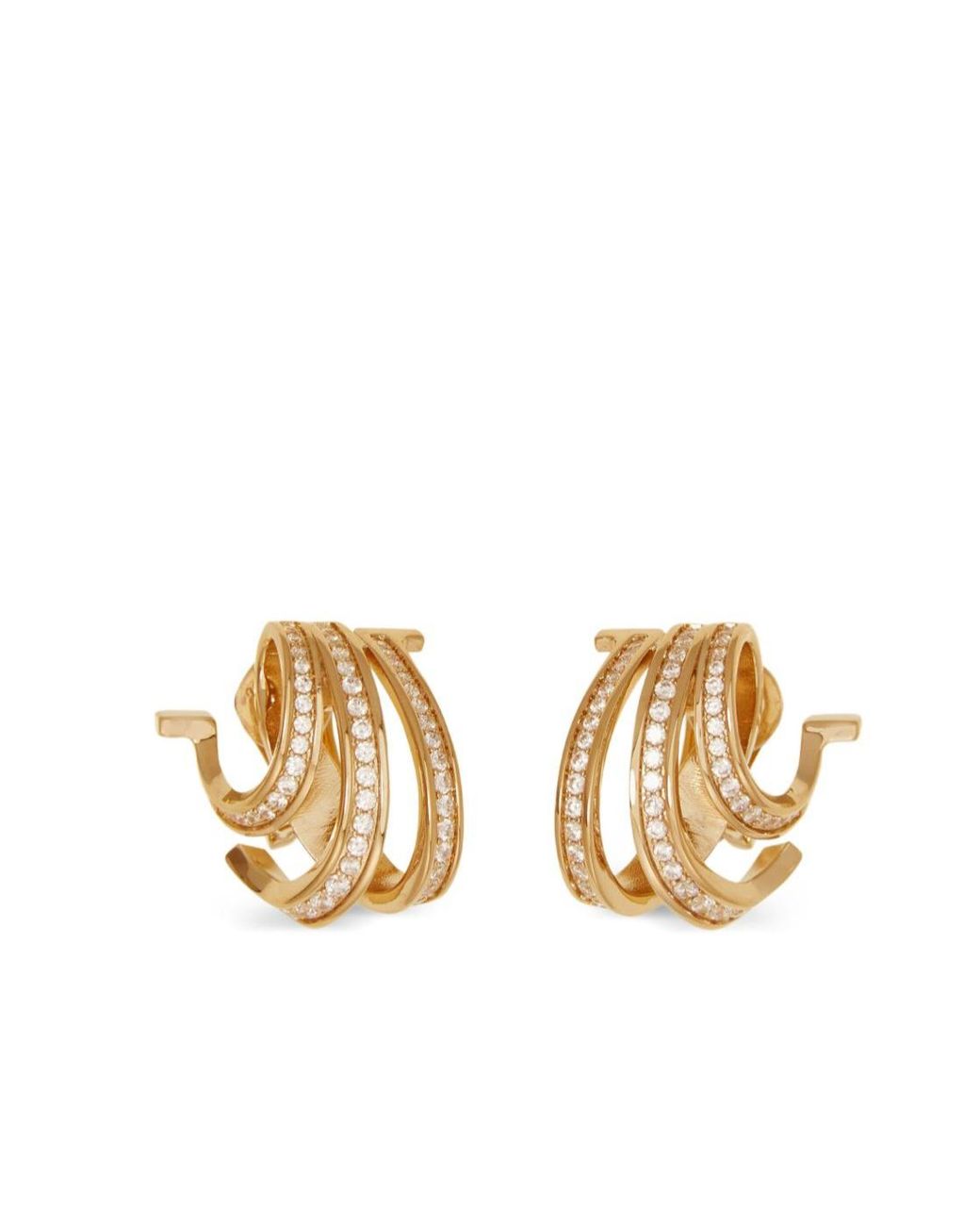 Ferragamo Metallic Clip-On Earrings