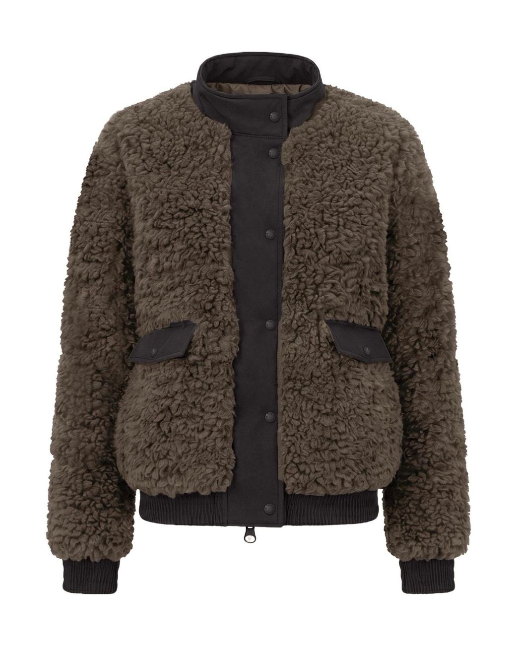 Save The Duck Brown Valery Curly Down Jacket