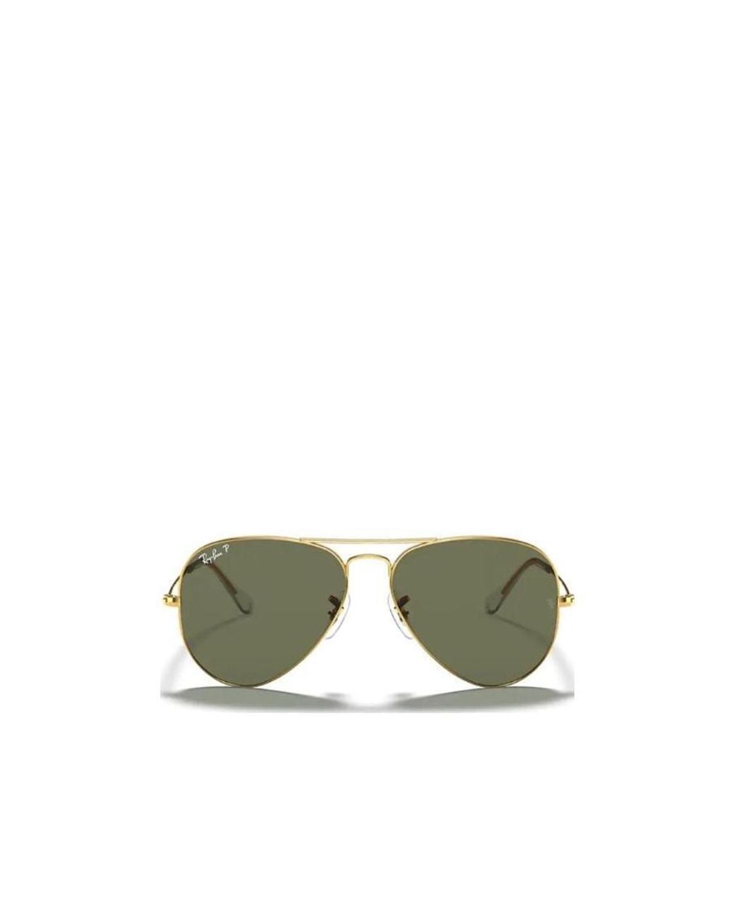 Ray-Ban Aviator Frame Sunglasses in Green for Men | Lyst