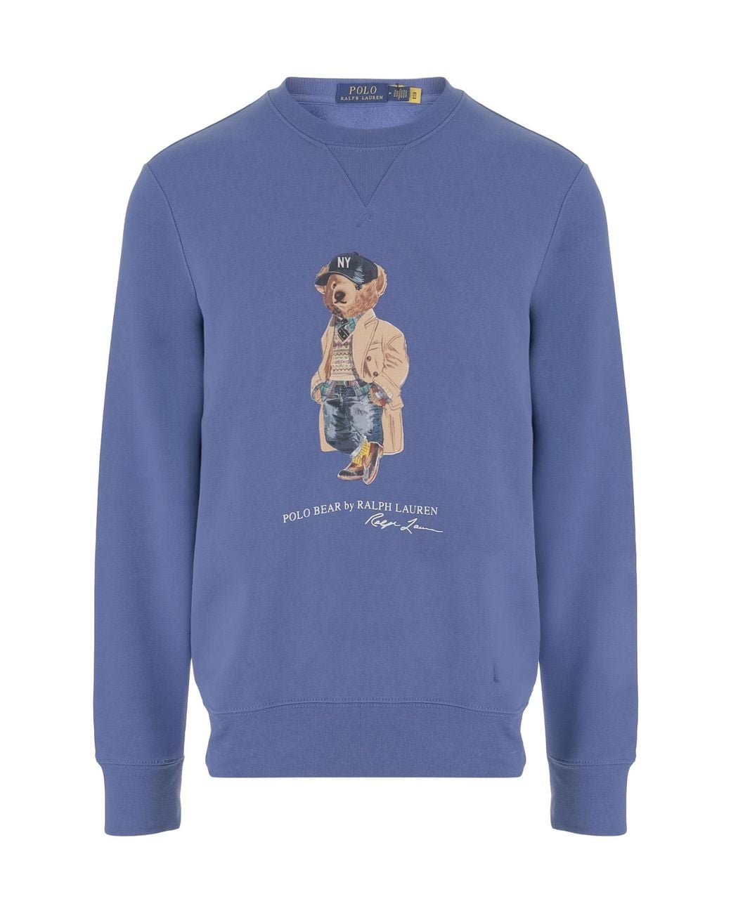 Polo Ralph Lauren Blue Polo Bear Print Sweatshirt for men