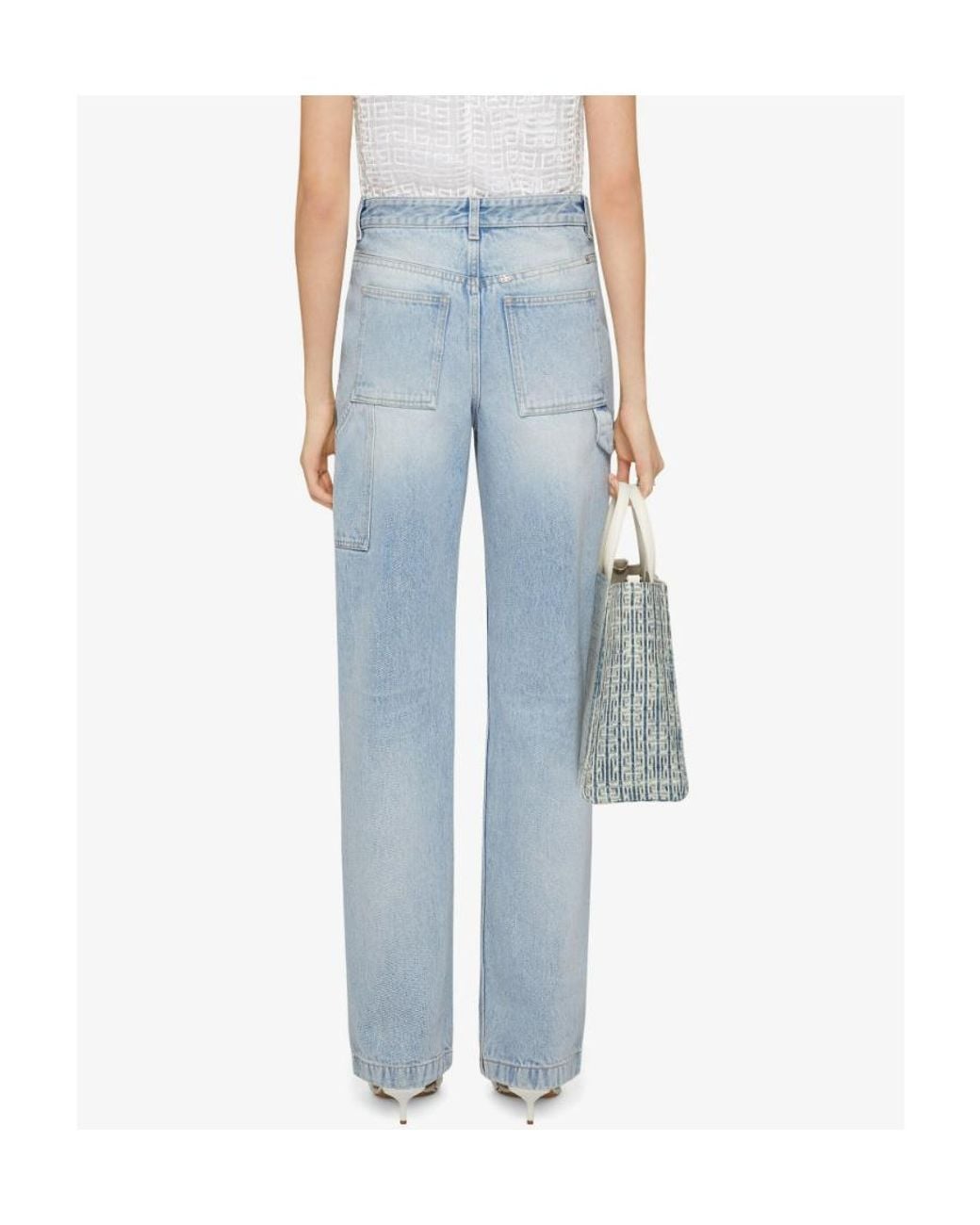 Givenchy Blue Oversized Boyfriend Jeans