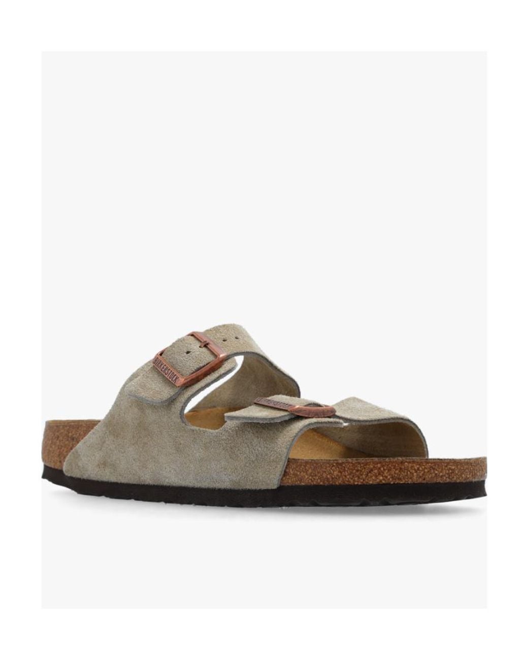 Birkenstock Brown Arizona Suede Slip-On Sandals