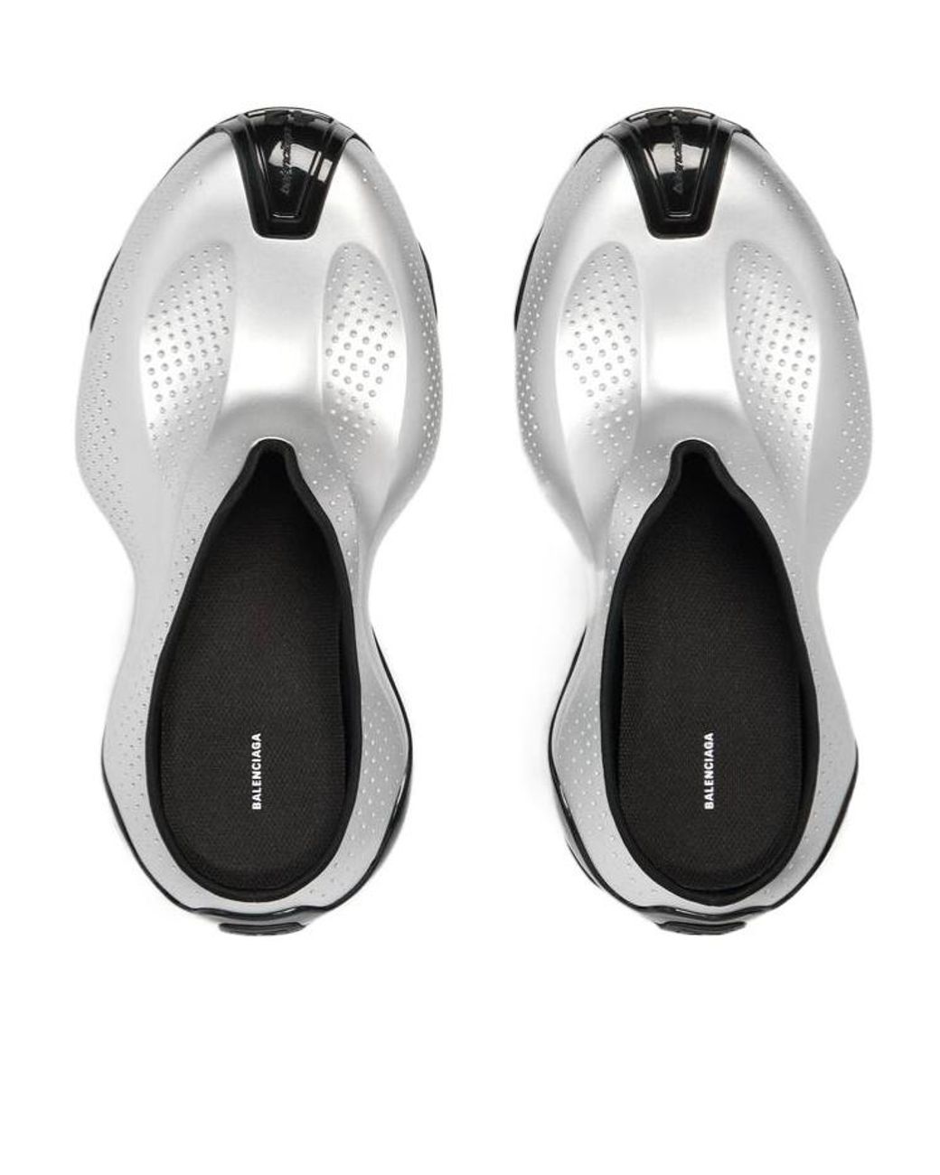 Balenciaga White Basketball Slip-On Sneakers for men