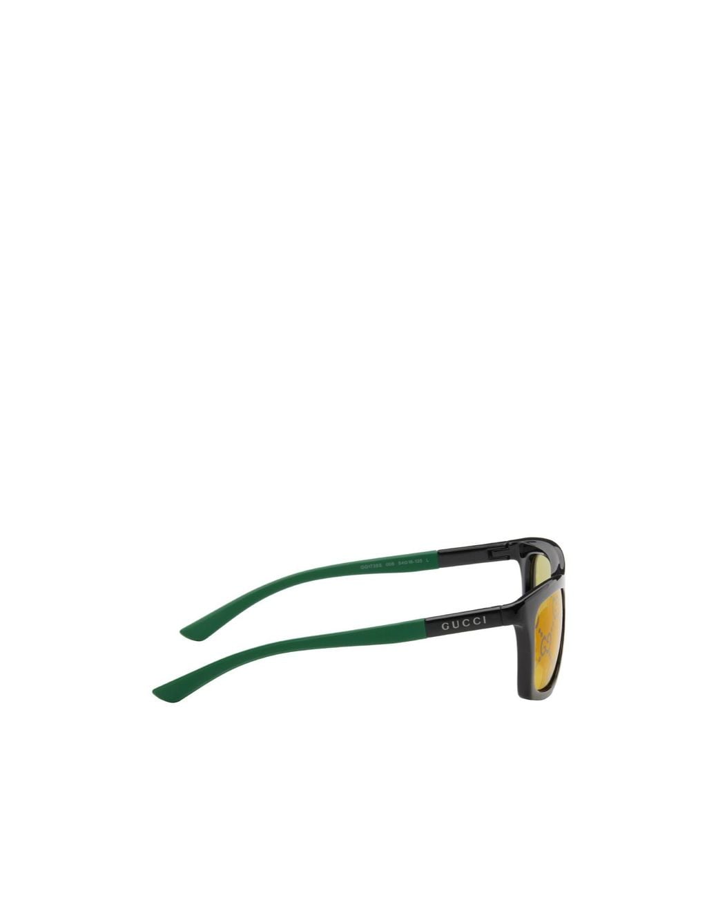 Gucci Yellow Eyewear Square Frame Sunglasses