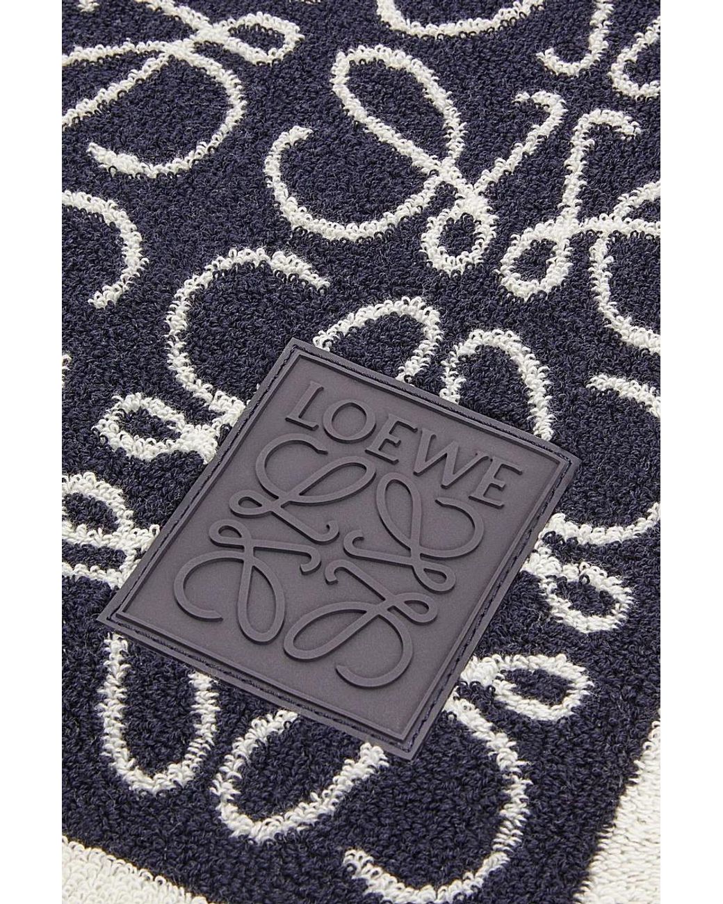 Loewe White Anagram Towel