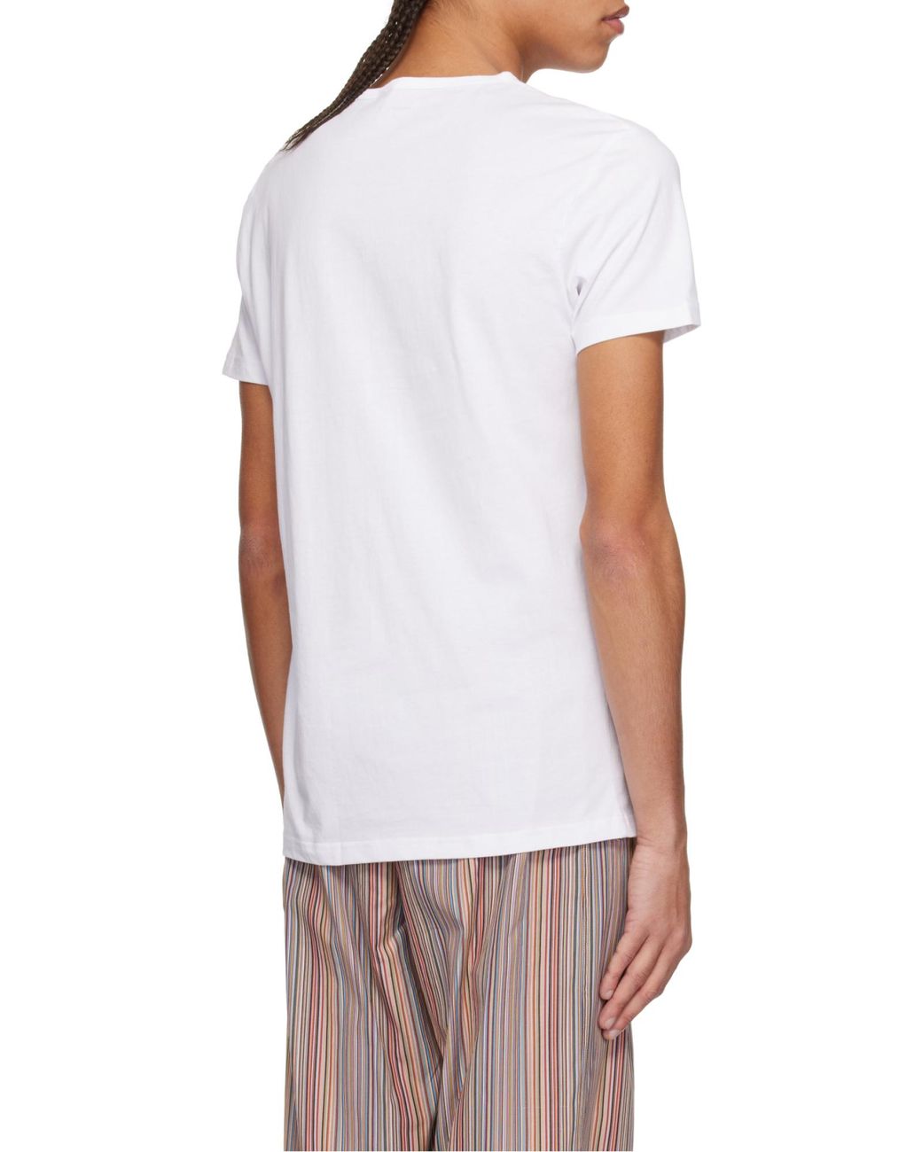 Paul Smith White 5 Pack Crewneck T-Shirt for men