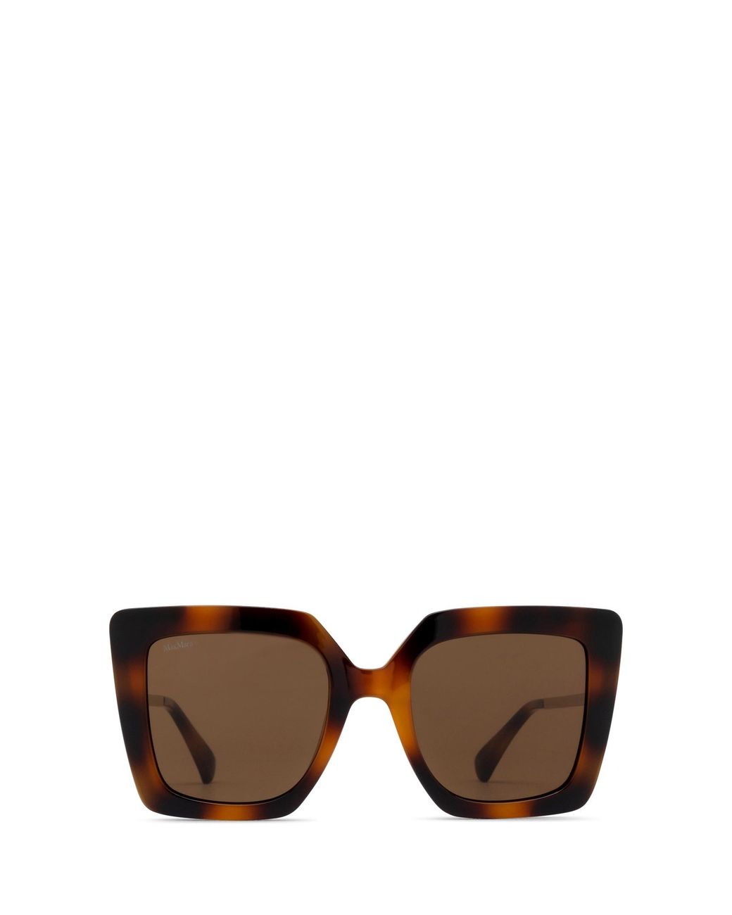 Max Mara Brown Square Frame Sunglasses