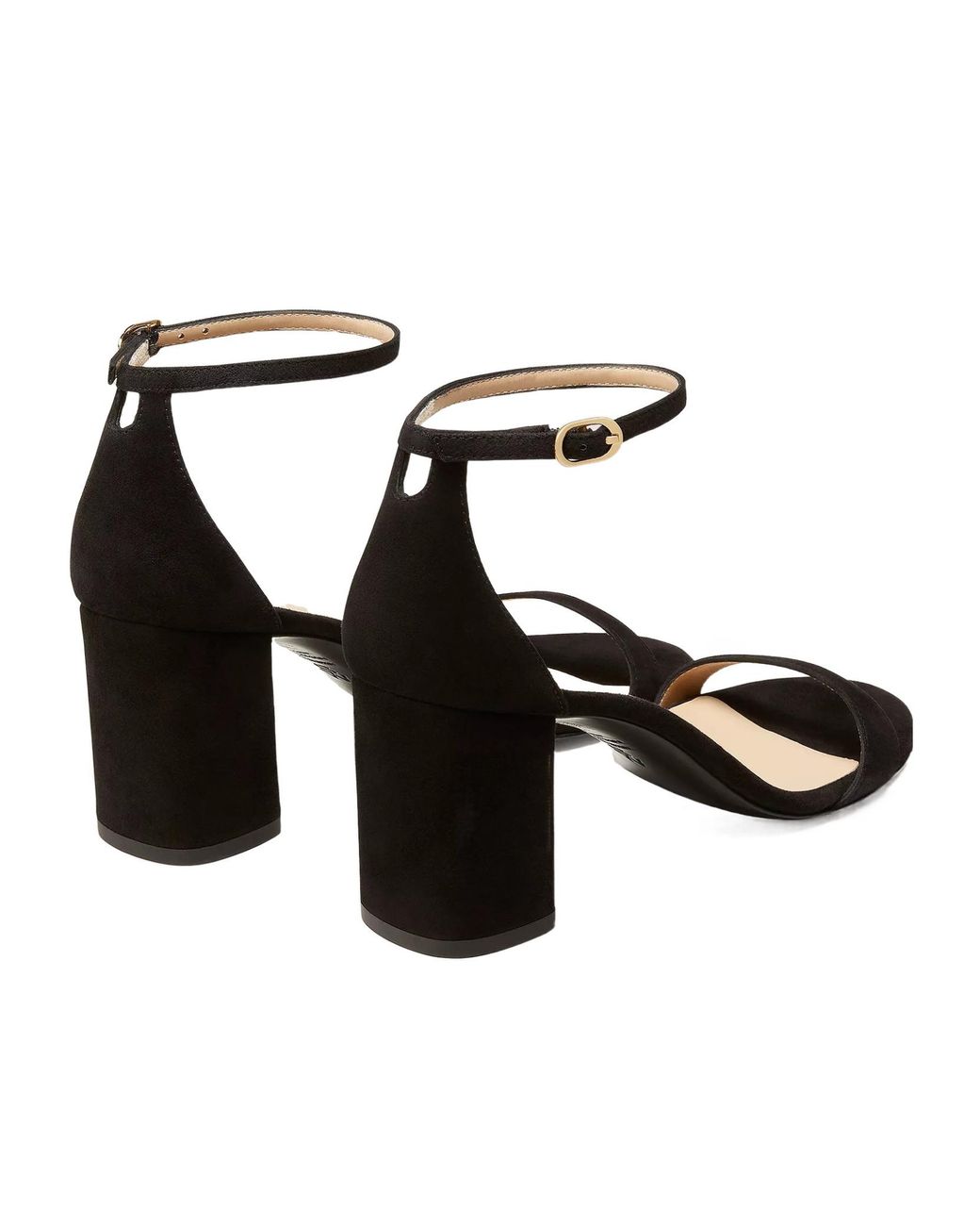 Stuart Weitzman Black Nudist Block 75