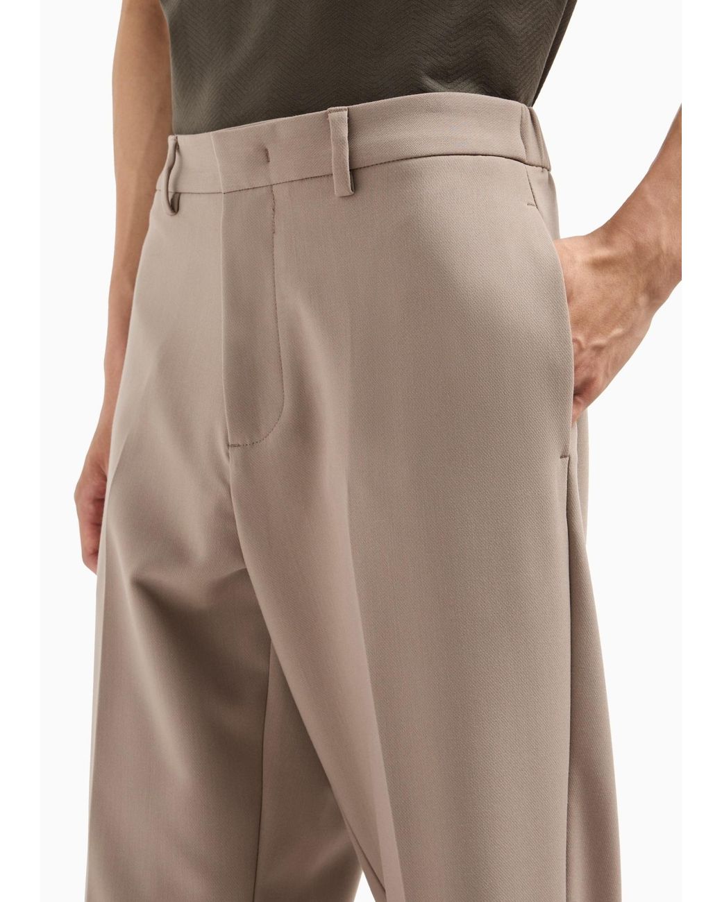 Emporio Armani Natural Trouser for men