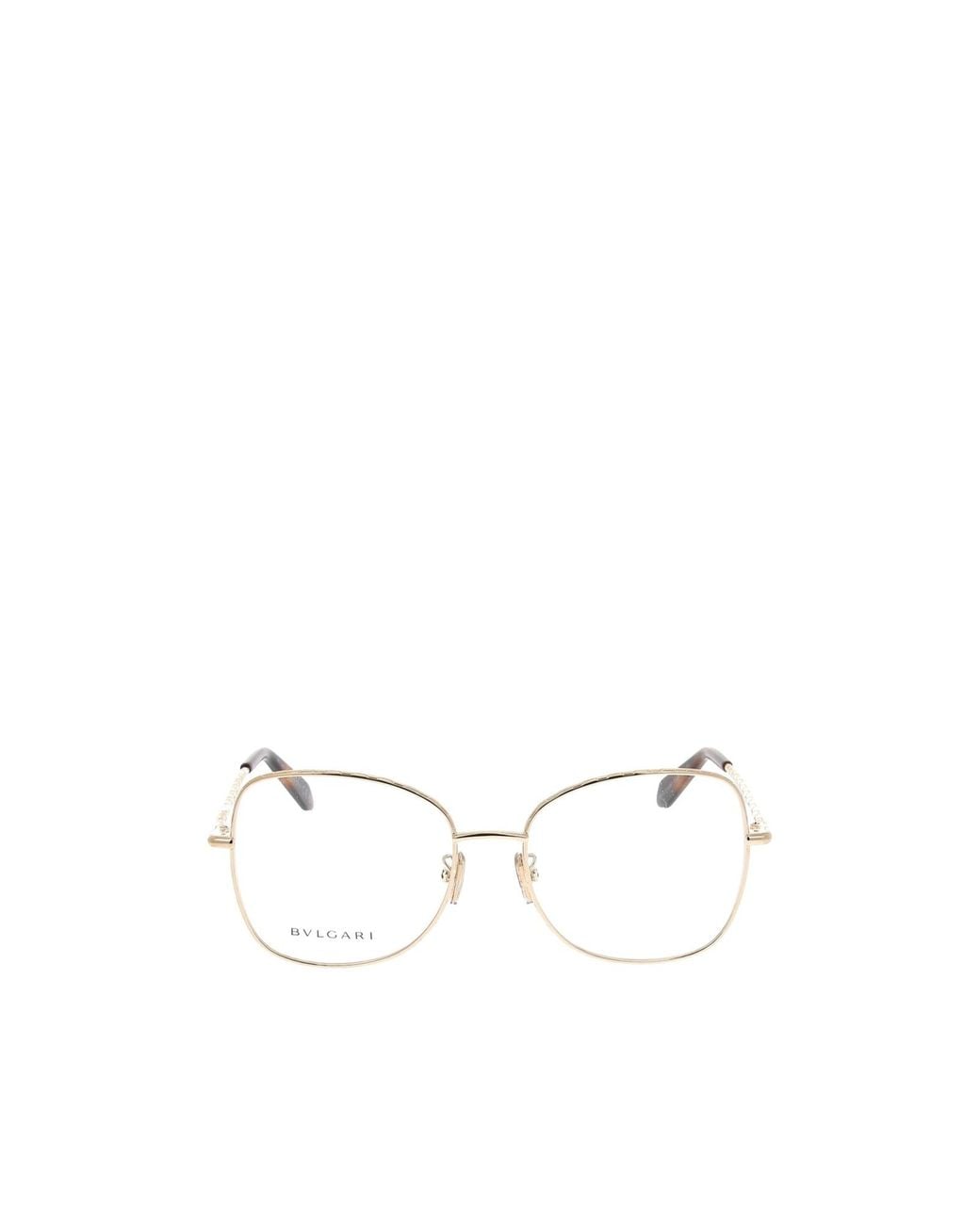 BVLGARI White Bulgari Butterfly Frame Glasses