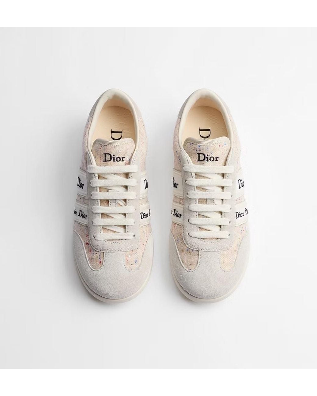 Dior White Ribbon Sneaker