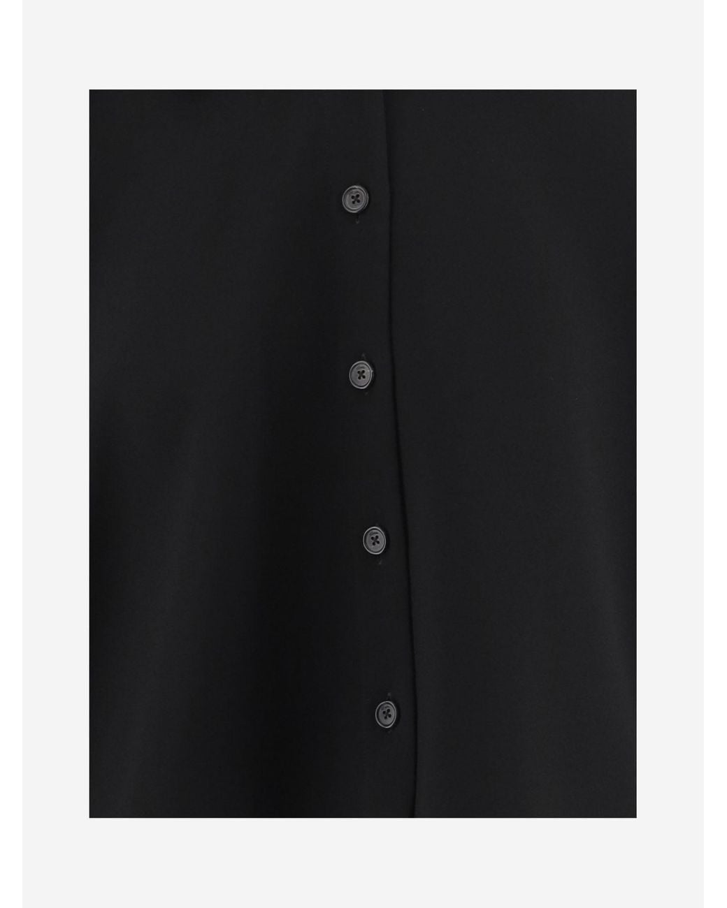Khaite Black Bodine Cropped Wide-Sleeve Top