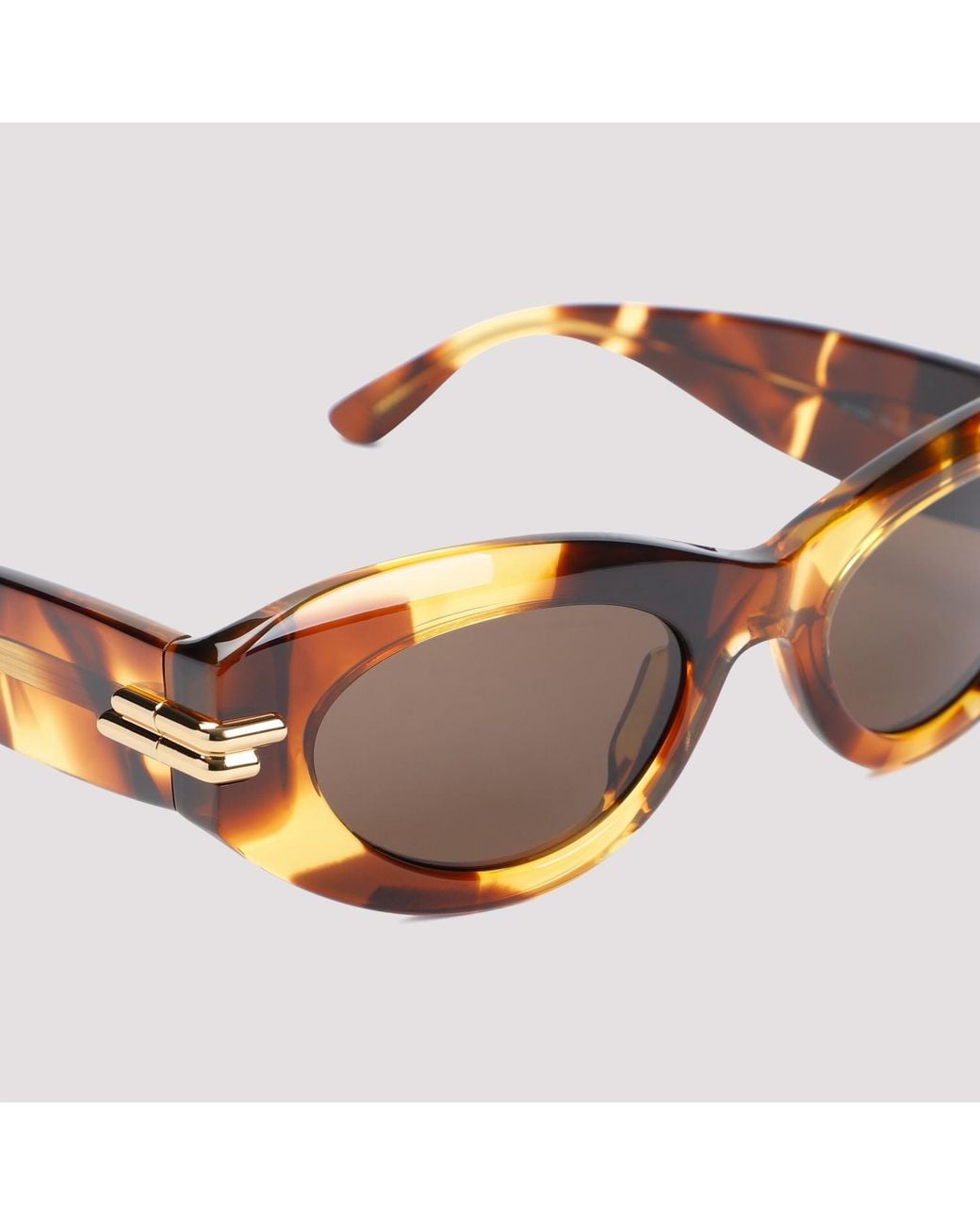 Bottega Veneta Multicolor Mitre Oval Sunglasses