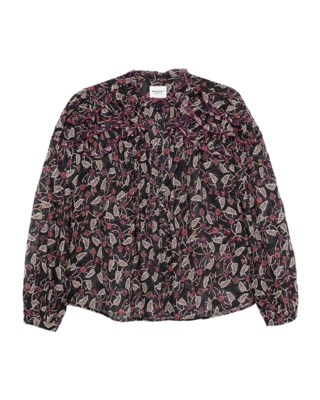 Isabel Marant Gray Printed Shirt
