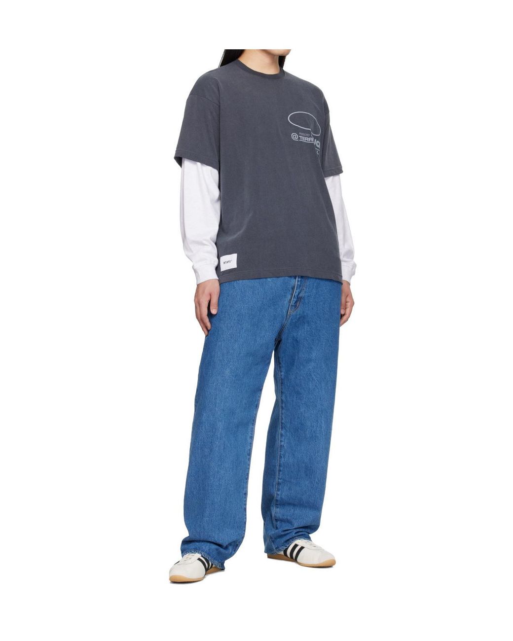 (w)taps Blues Straight Jeans for men