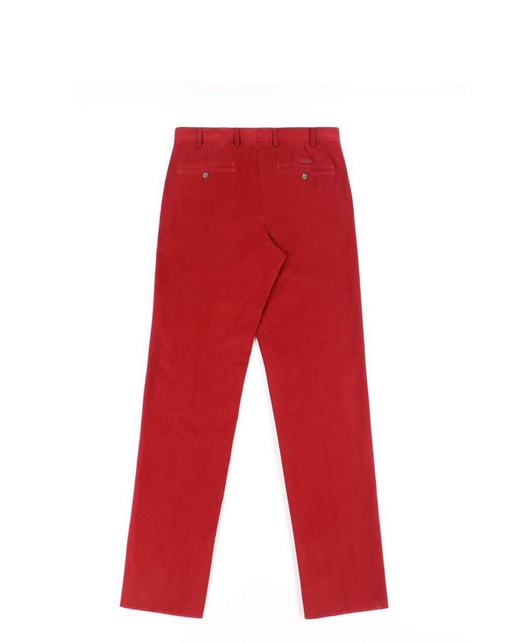 Paul & Shark Red Straight Casual Pants for men