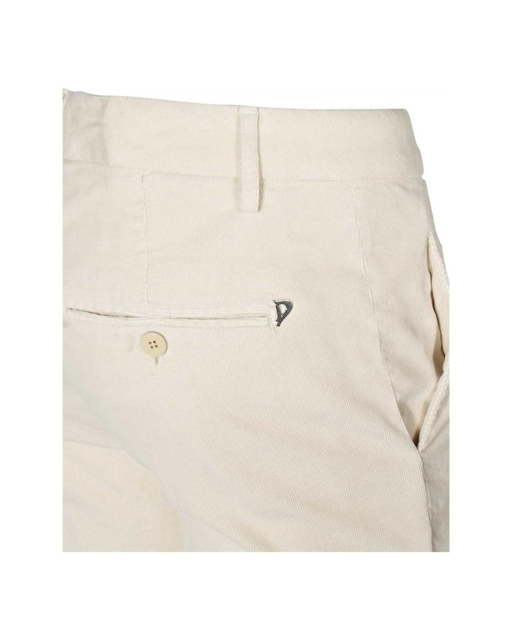 Dondup White Slim-Fit Pants