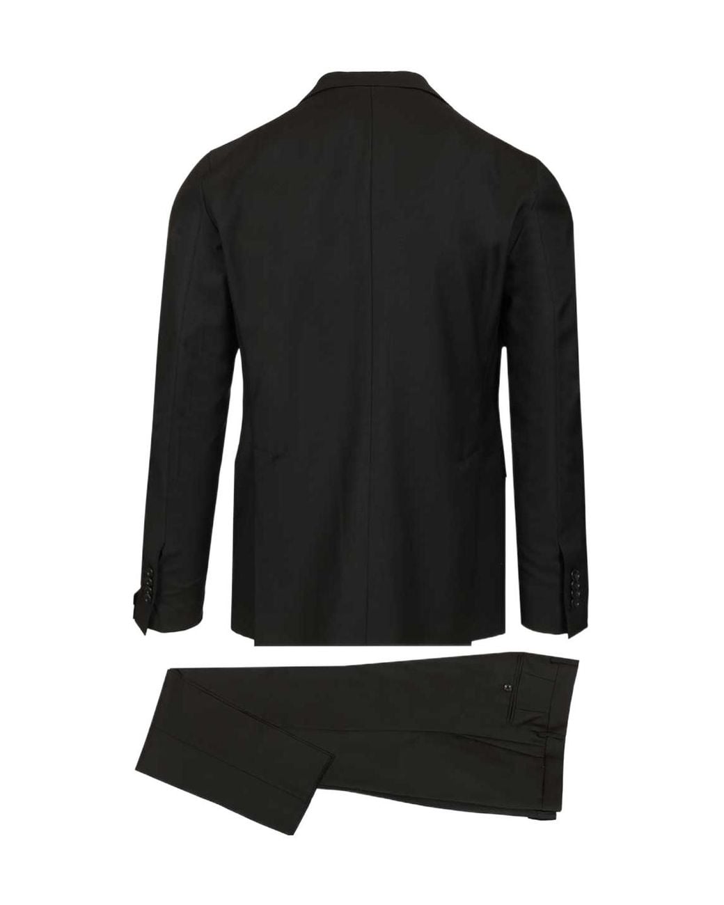 Tagliatore Black Two-Piece Single-Breasted Suit for men