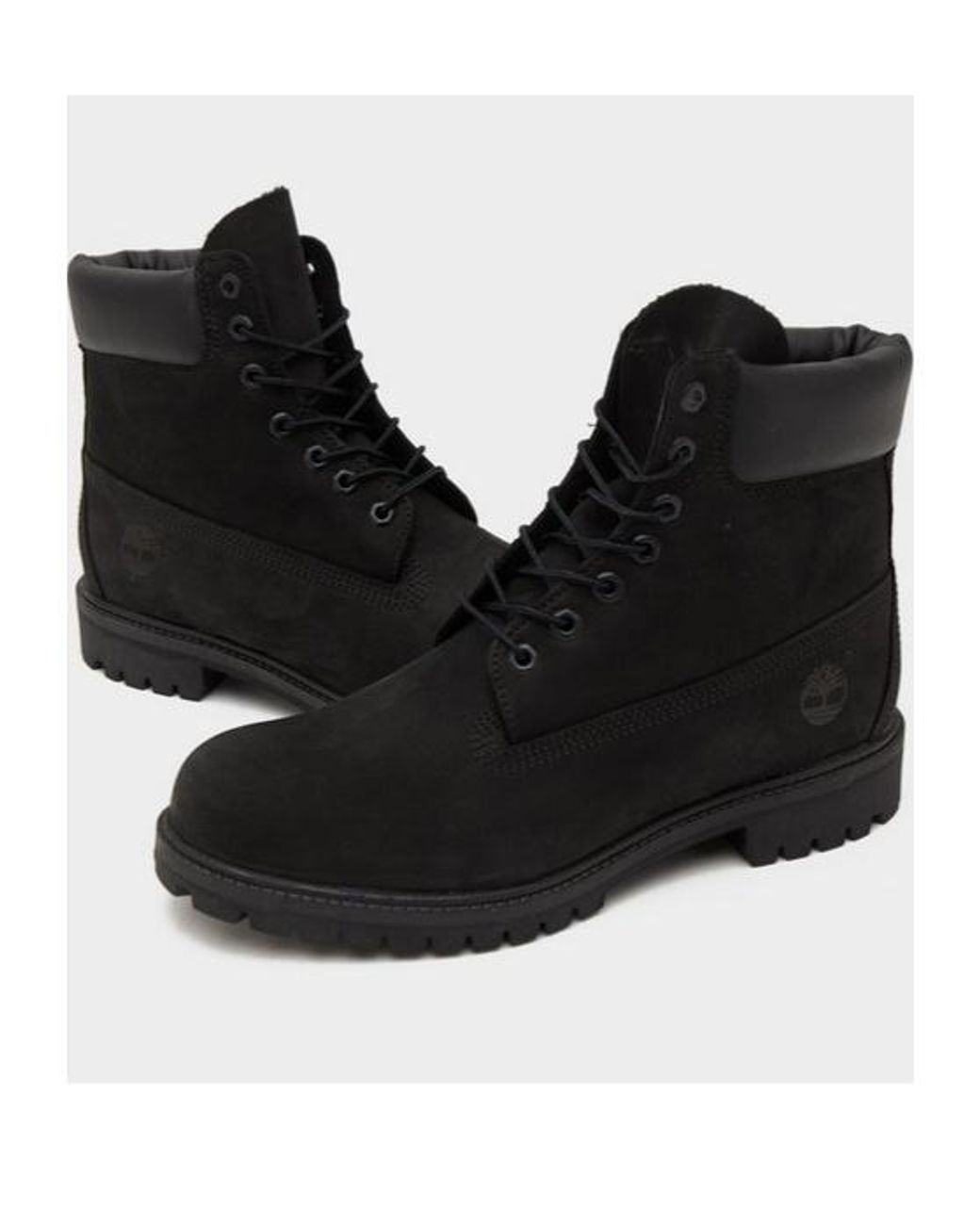 Timberland Black Premium Waterproof Lace-Up Boots for men