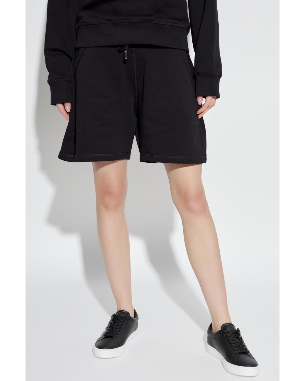 DSquared² Blue Logo Detailed Drawstring Shorts