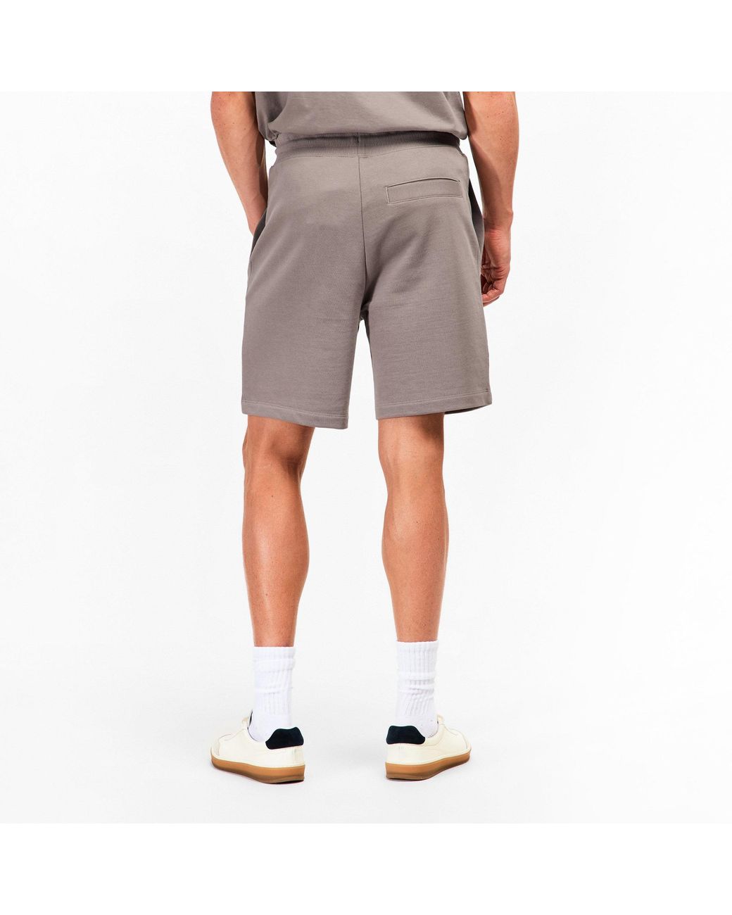 Boss Gray Jogger Fleece Shorts for men