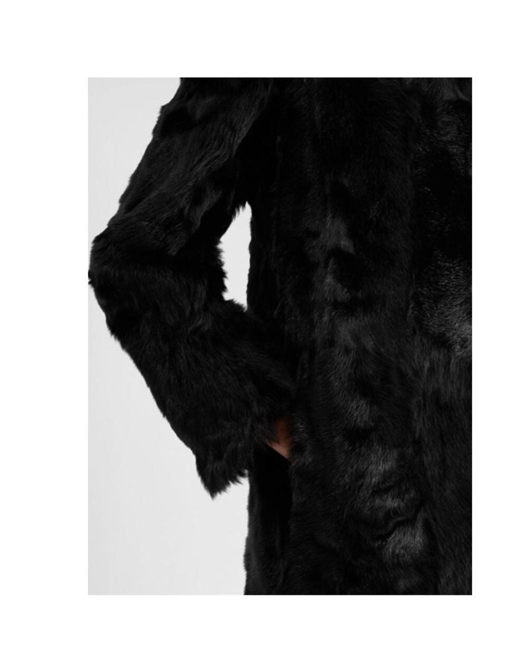 Jil Sander Black V-Neck Coat
