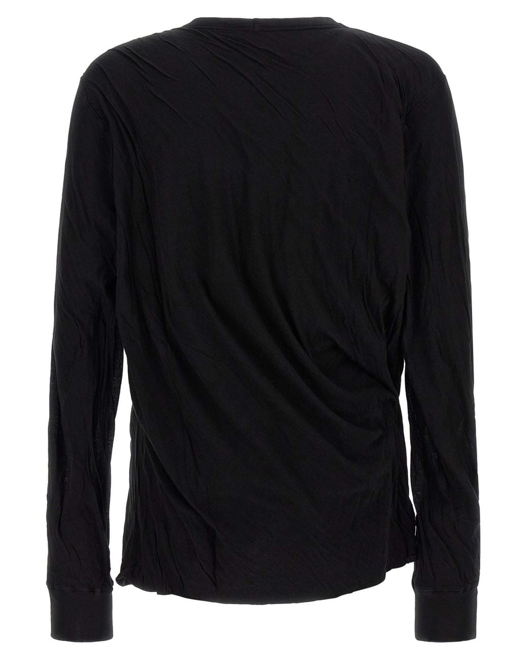 Rick Owens Black Jumbo Double Ls T' T-Shirt for men