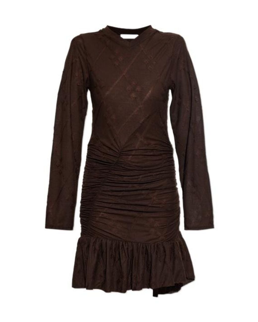 IRO Brown Long-Sleeved Dress