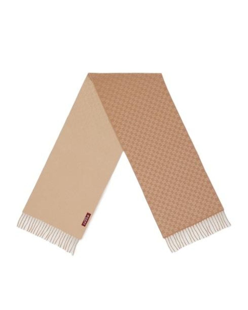 Gucci Natural Gg Fringed Scarf for men