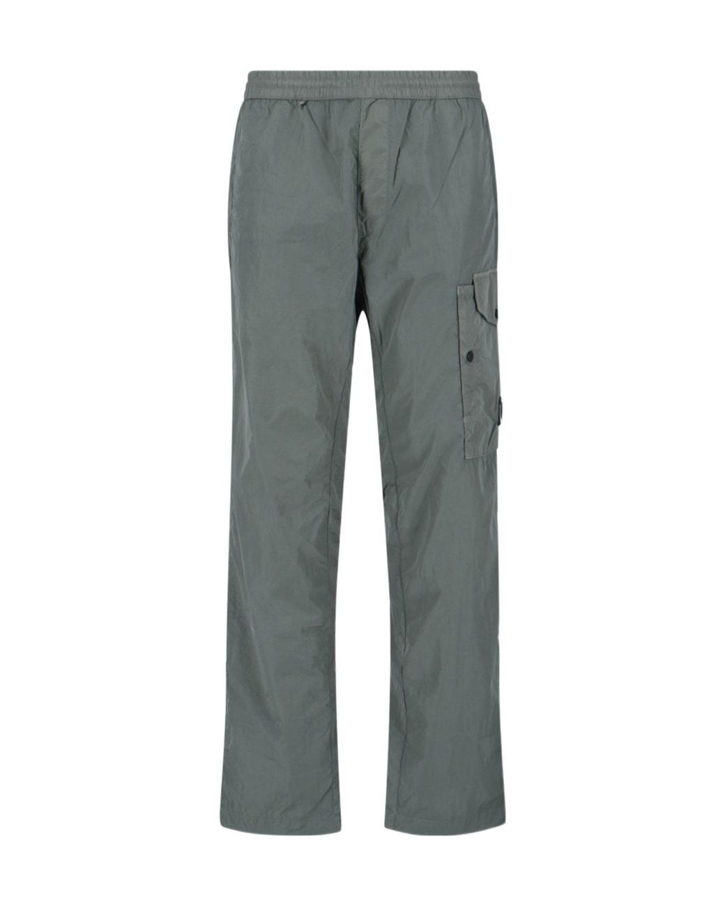C P Company Gray Straight-Leg Cargo Pants for men