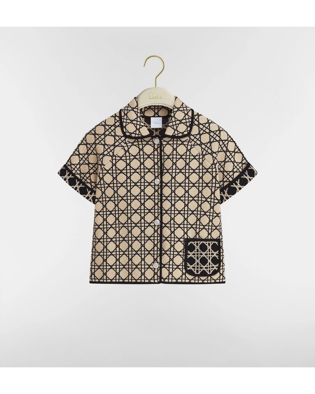 Dior Metallic Short-Sleeved Jacket