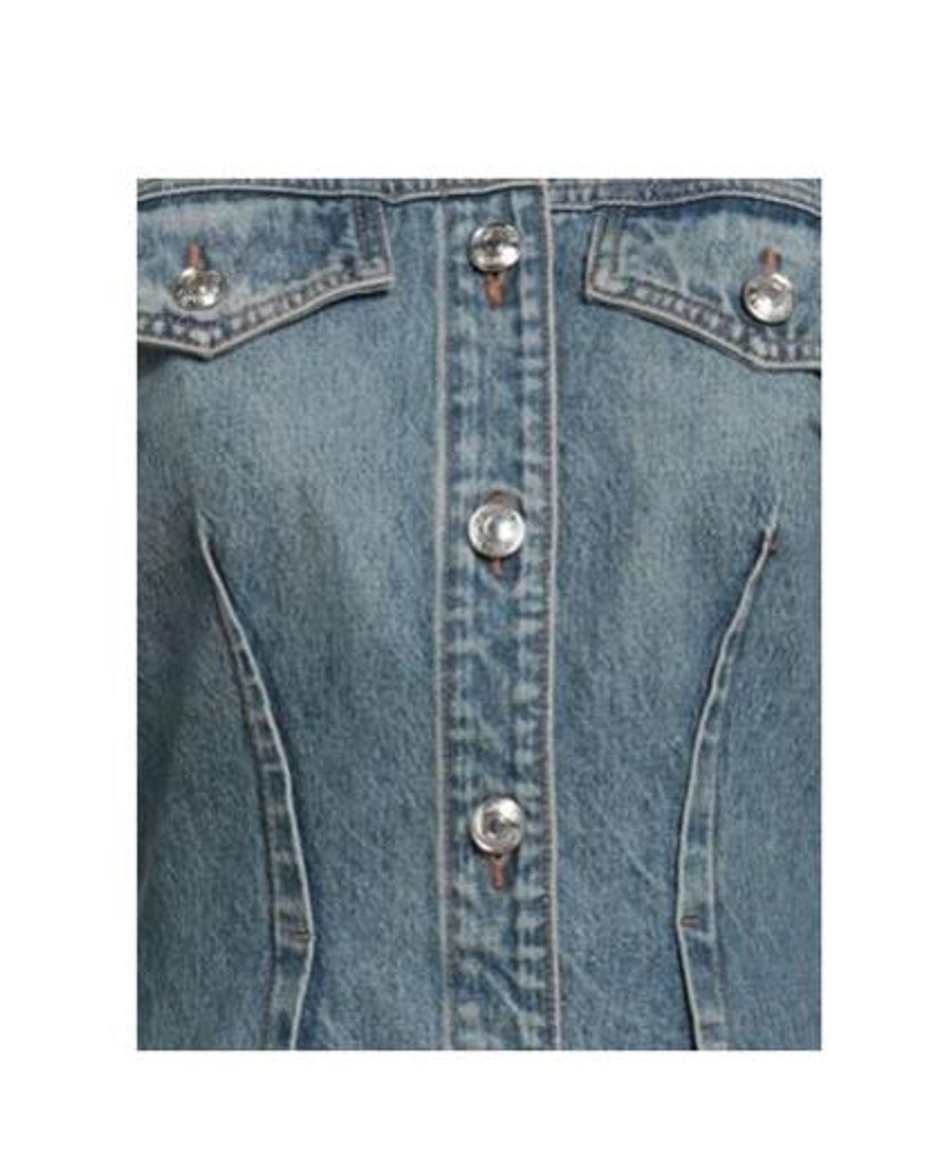 Sportmax Blue Denim Outerwear