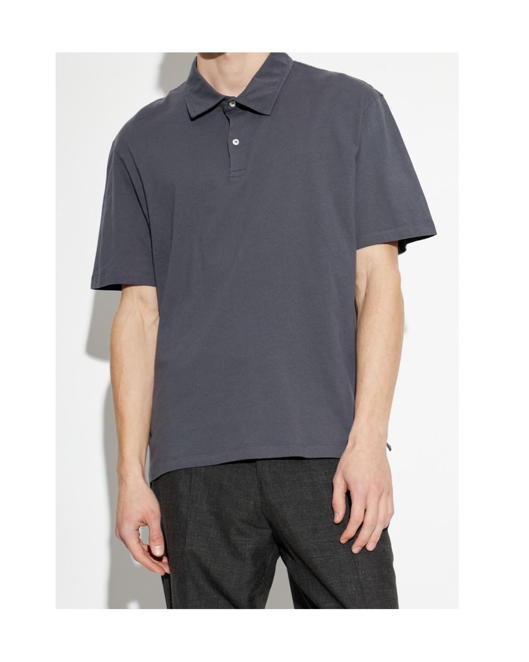 Officine Generale Blue Officine Générale Bruno Classic Polo Shirts for men