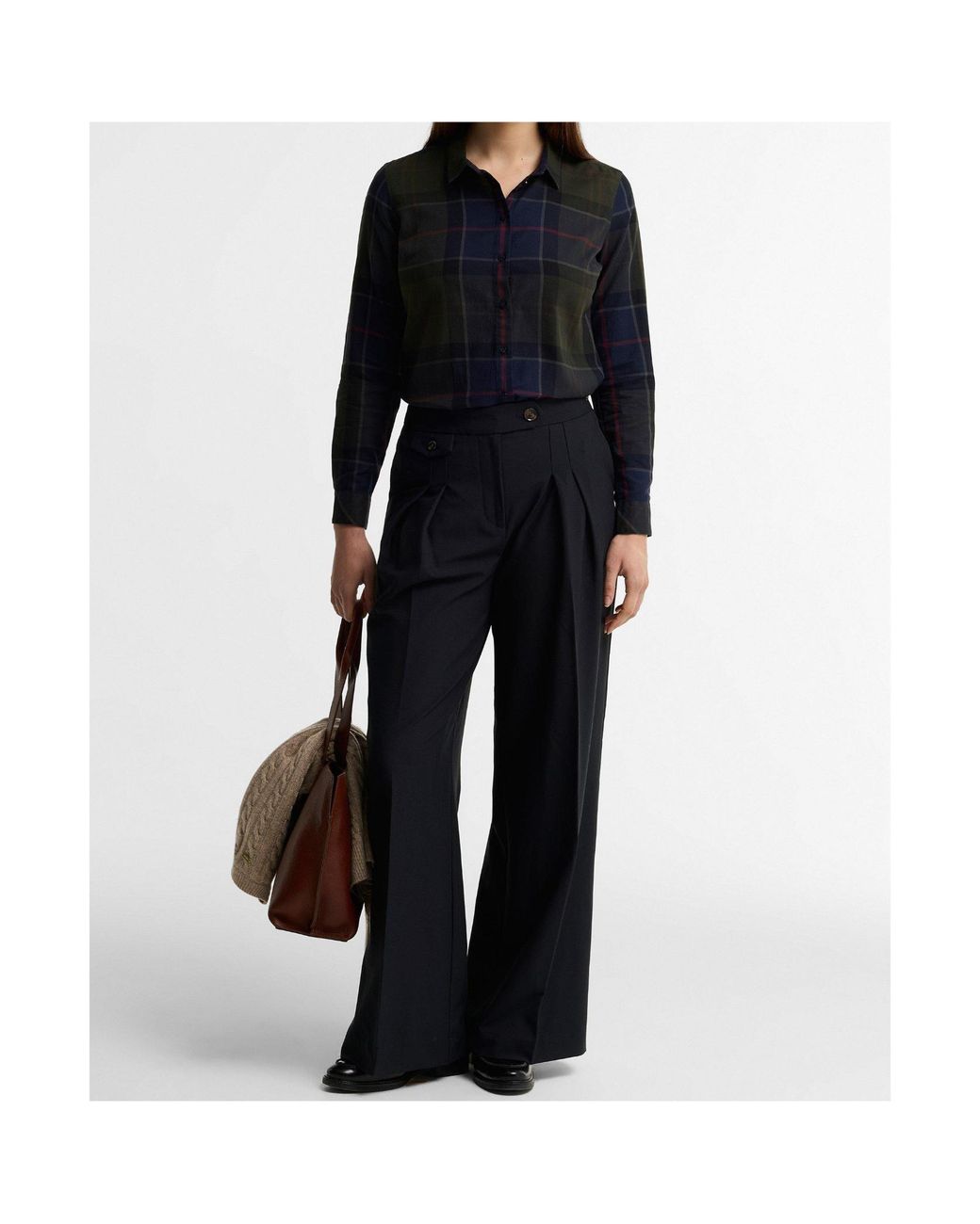 Barbour Blue Tartan Long-Sleeve Shirt