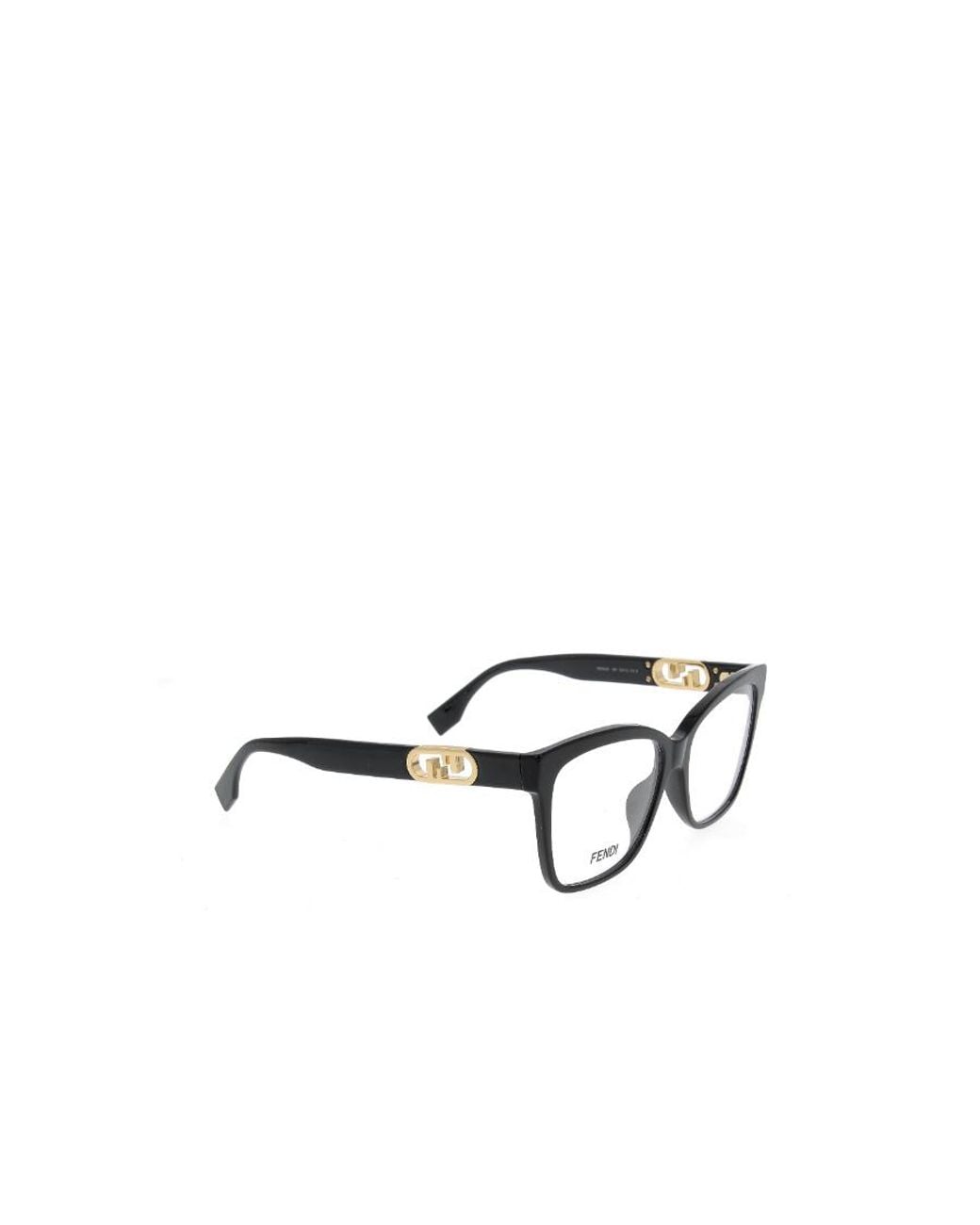 Fendi White Eyewear Square Frame Glasses