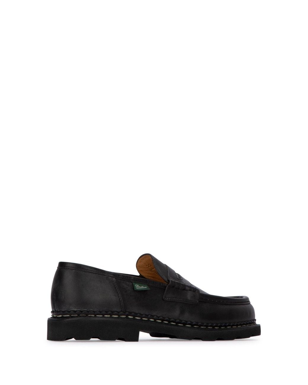 Paraboot Black Penny Loafers for men