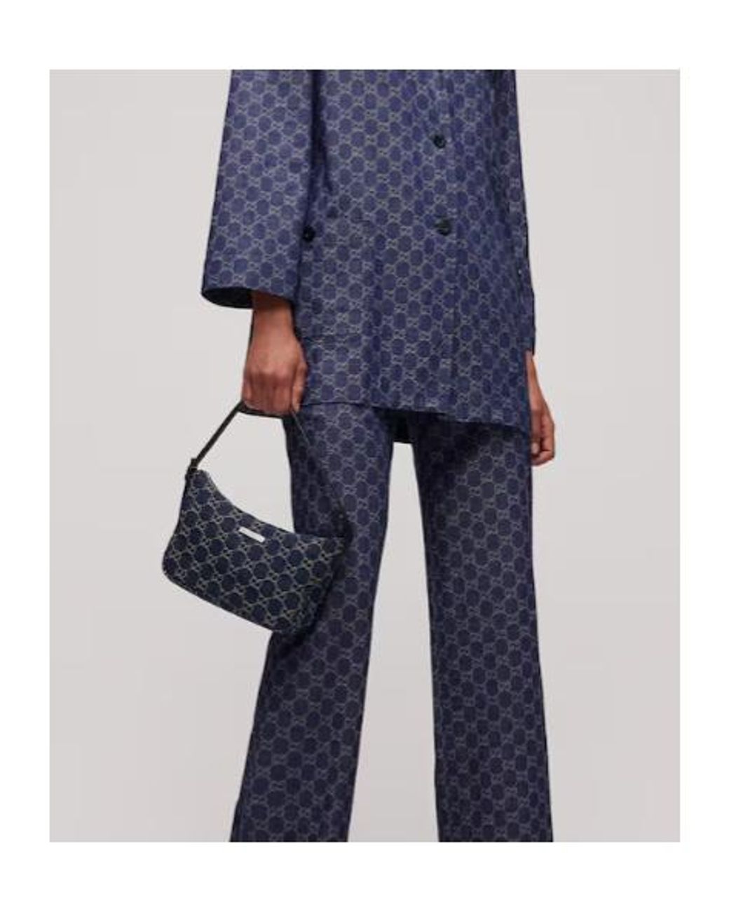 Gucci Blue Lady Lunetta Small Shoulder Bag
