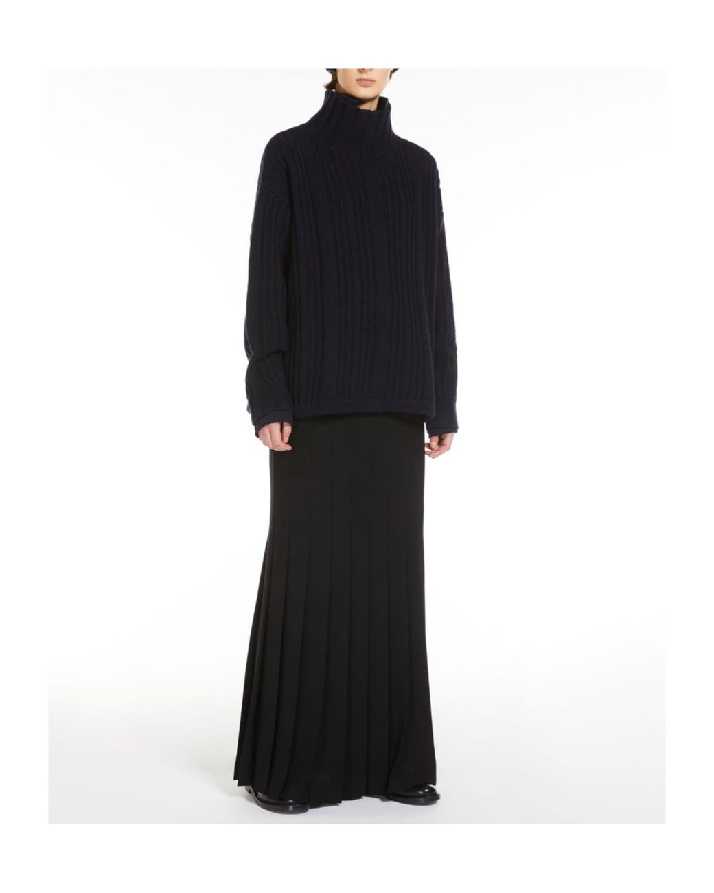 Max Mara Blue Vitalba Turtleneck Jumper
